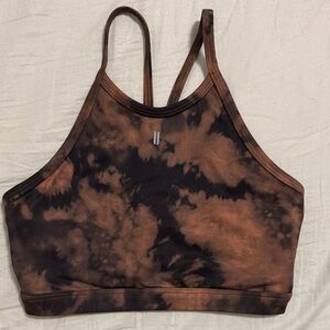 Black-bleach dyed NoBull Sports Bra